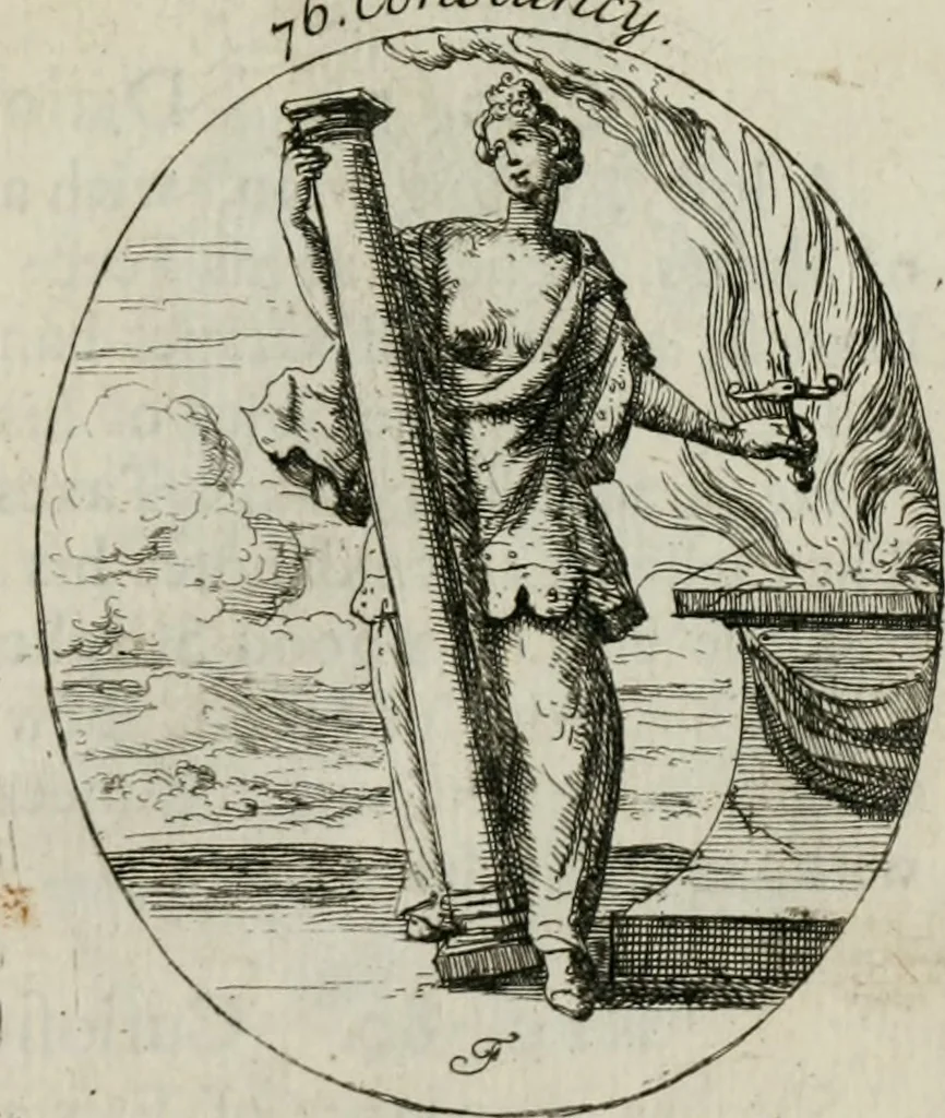 An illustration from Iconologia, or, Moral emblems, 1709, leaf 54