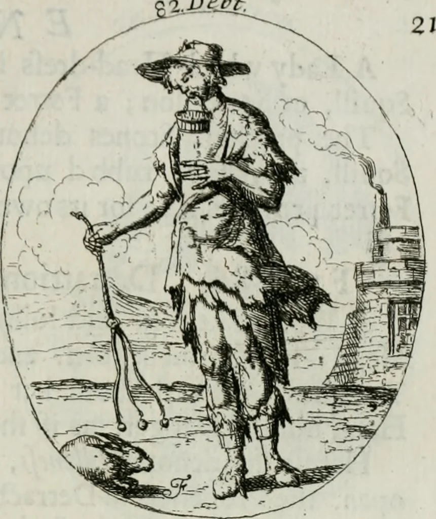 An illustration from Iconologia, or, Moral emblems, 1709, leaf 58