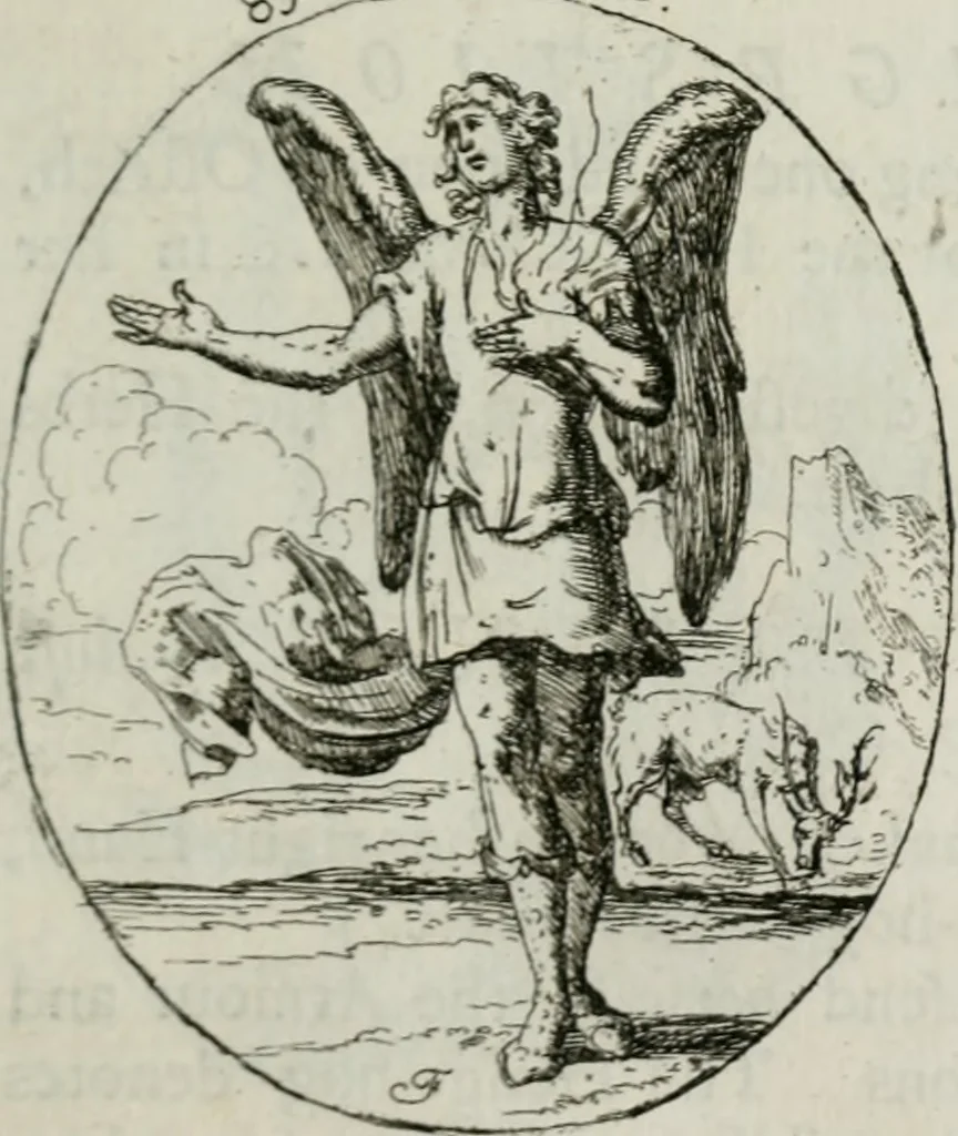 An illustration from Iconologia, or, Moral emblems, 1709, leaf 58