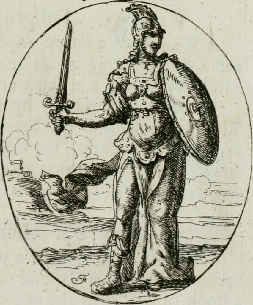 An illustration from Iconologia, or, Moral emblems, 1709, leaf 60