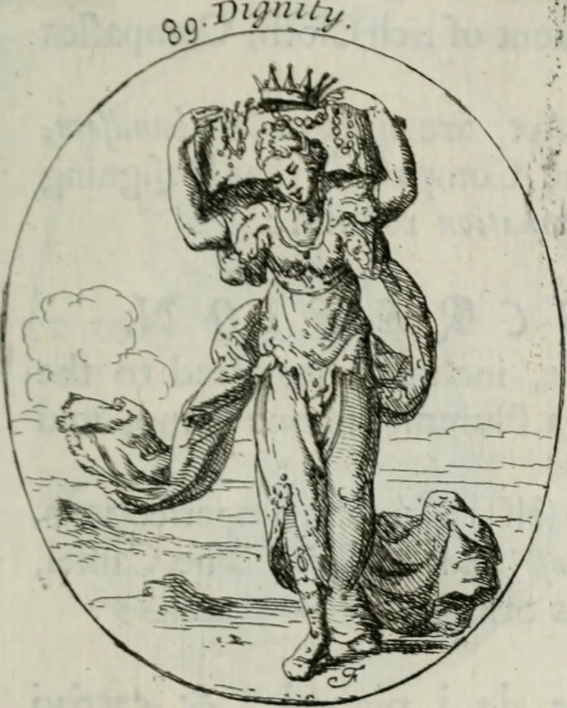 An illustration from Iconologia, or, Moral emblems, 1709, leaf 62