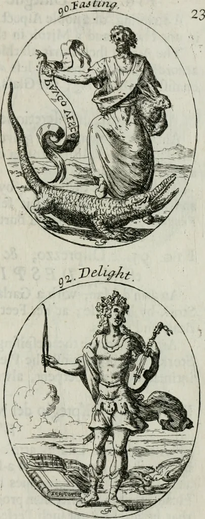 An illustration from Iconologia, or, Moral emblems, 1709, leaf 62