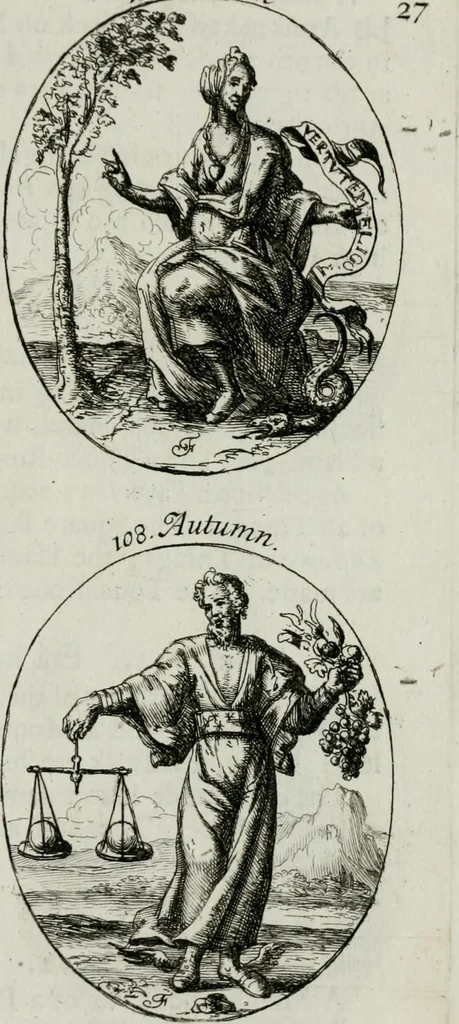 An illustration from Iconologia, or, Moral emblems, 1709, leaf 70