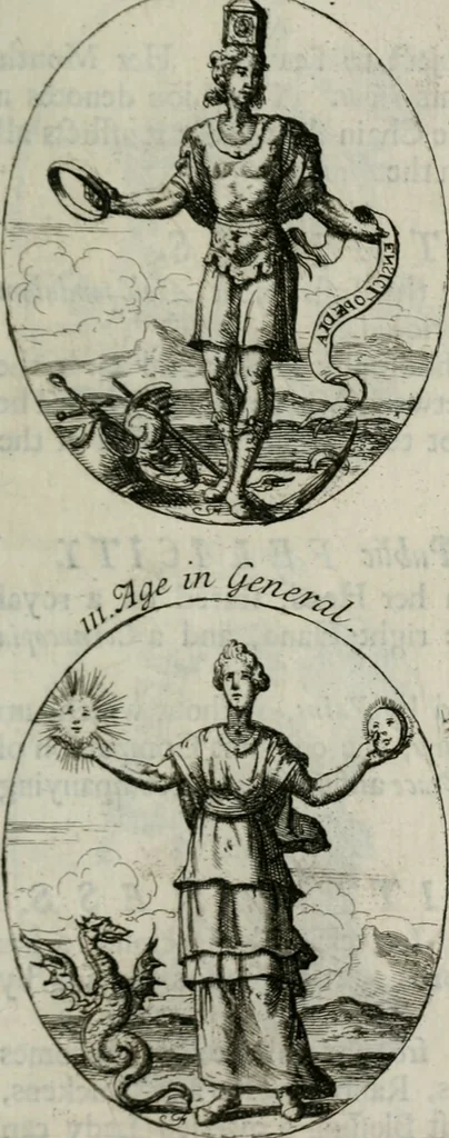 An illustration from Iconologia, or, Moral emblems, 1709, leaf 72
