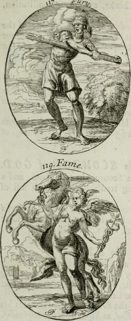 An illustration from Iconologia, or, Moral emblems, 1709, leaf 76