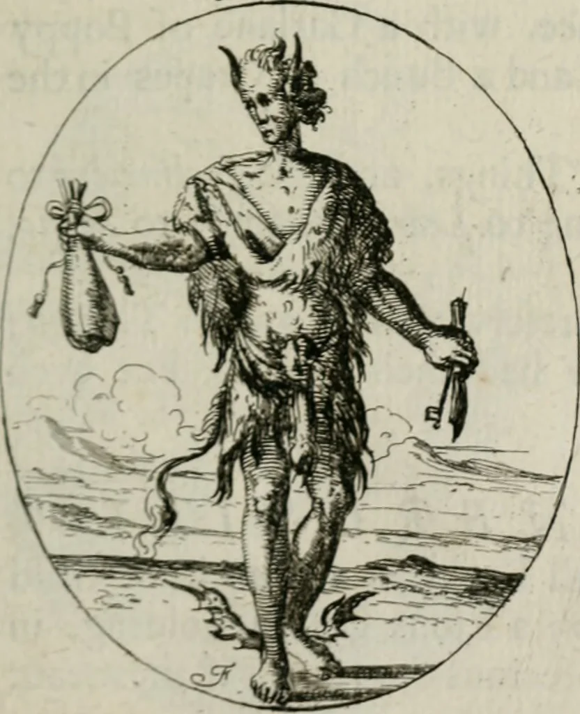 An illustration from Iconologia, or, Moral emblems, 1709, leaf 82