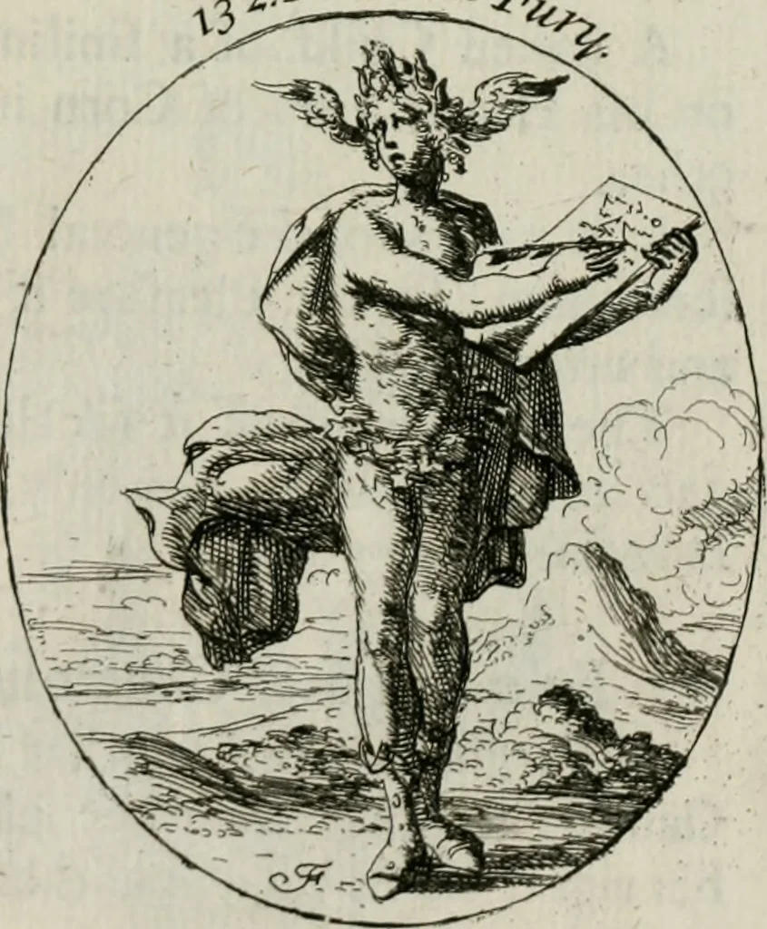 An illustration from Iconologia, or, Moral emblems, 1709, leaf 82