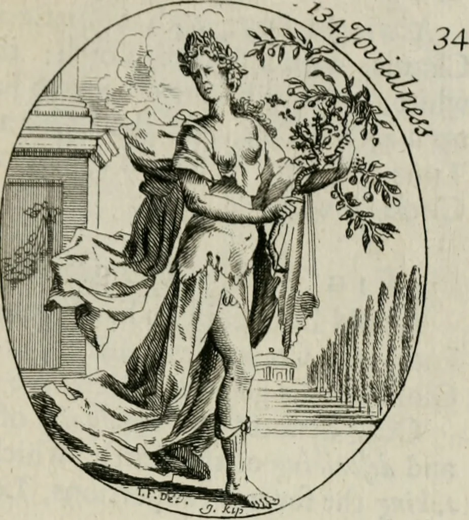 An illustration from Iconologia, or, Moral emblems, 1709, leaf 84