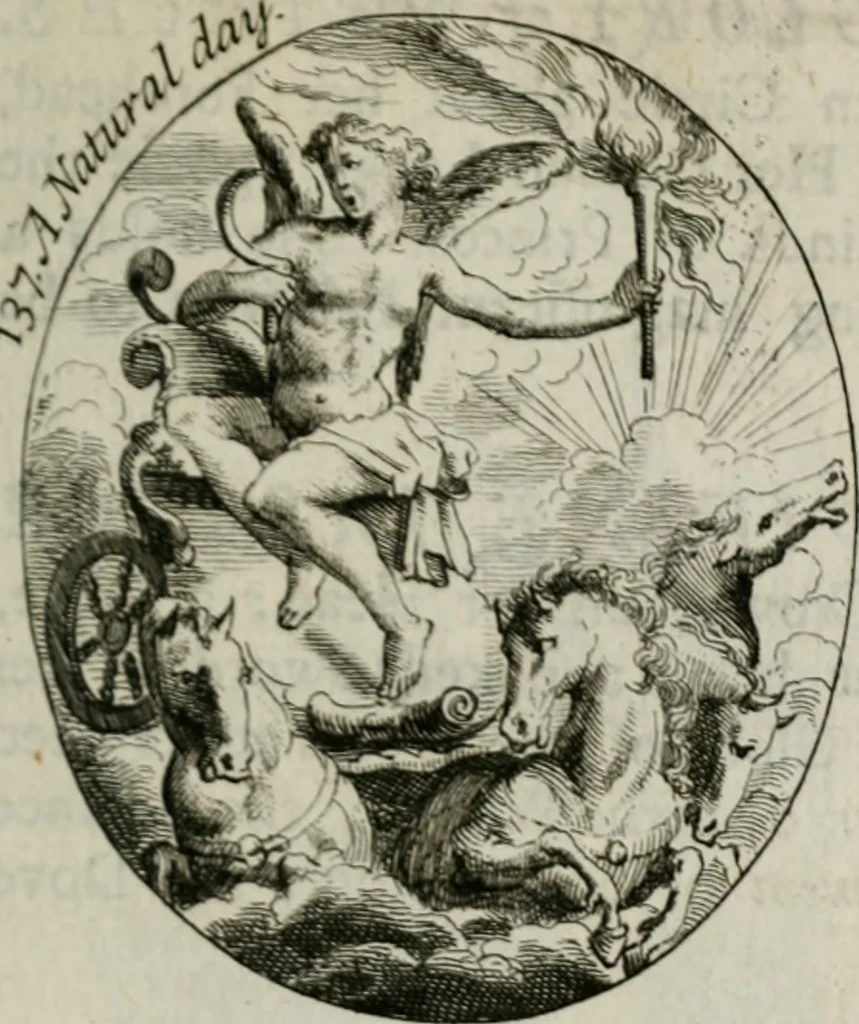 An illustration from Iconologia, or, Moral emblems, 1709, leaf 86