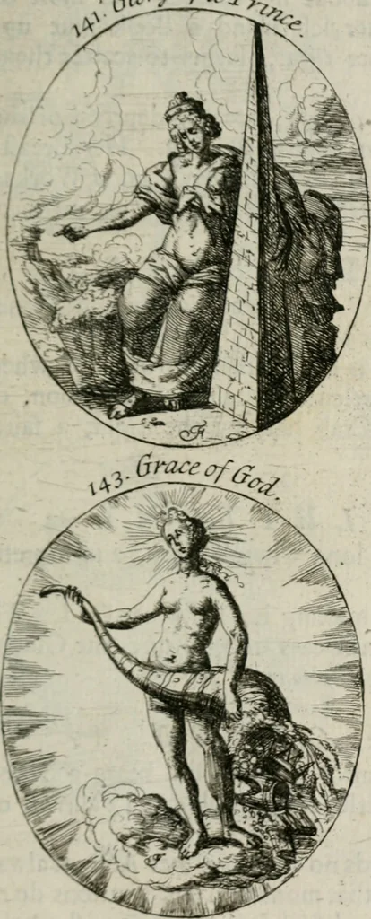 An illustration from Iconologia, or, Moral emblems, 1709, leaf 88