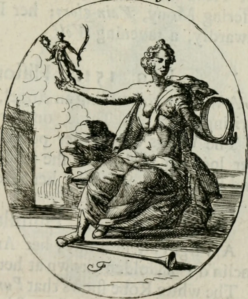 An illustration from Iconologia, or, Moral emblems, 1709, leaf 90