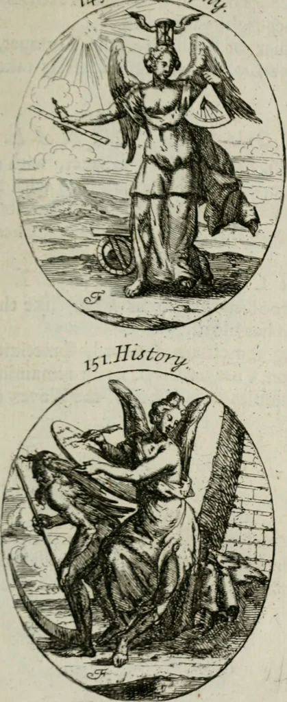 An illustration from Iconologia, or, Moral emblems, 1709, leaf 92