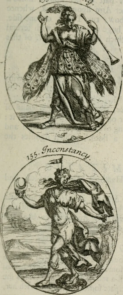 An illustration from Iconologia, or, Moral emblems, 1709, leaf 94