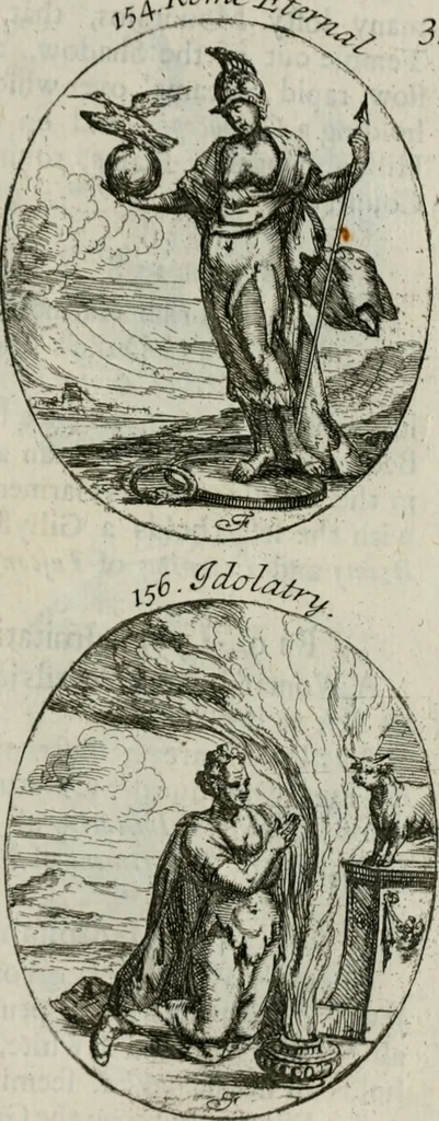 An illustration from Iconologia, or, Moral emblems, 1709, leaf 94