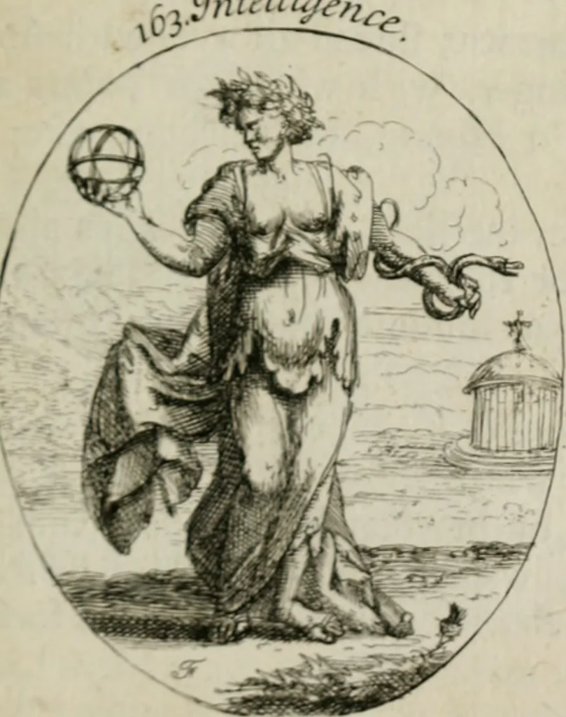 An illustration from Iconologia, or, Moral emblems, 1709, leaf 98