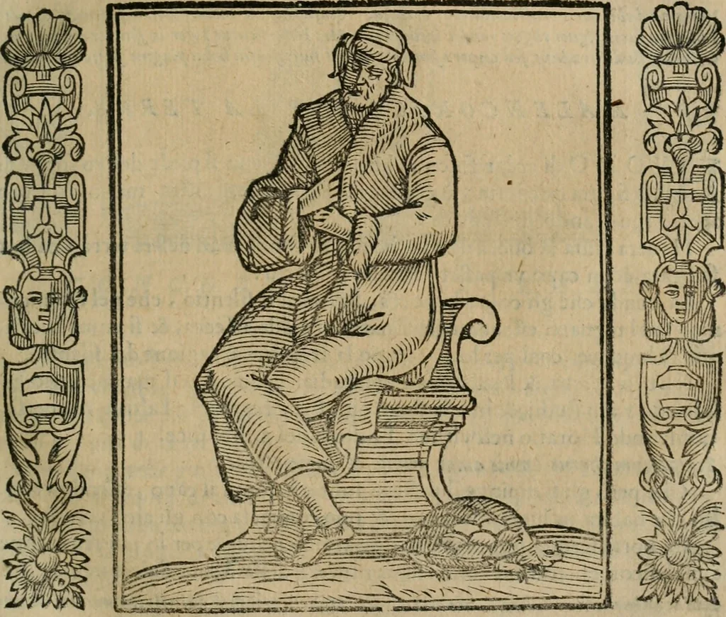 An illustration from Iconologia, ouero Descrittione d'imagini delle virtu', vitij, affetti, passioni humane, corpi celesti, mondo e sue parti., 1611, leaf 122