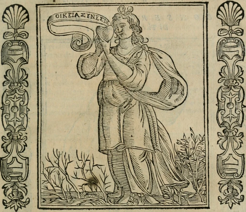An illustration from Iconologia, ouero Descrittione d'imagini delle virtu', vitij, affetti, passioni humane, corpi celesti, mondo e sue parti., 1611, leaf 130