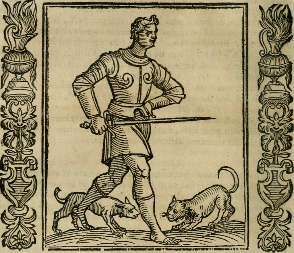 An illustration from Iconologia, ouero Descrittione d'imagini delle virtu', vitij, affetti, passioni humane, corpi celesti, mondo e sue parti., 1611, leaf 137