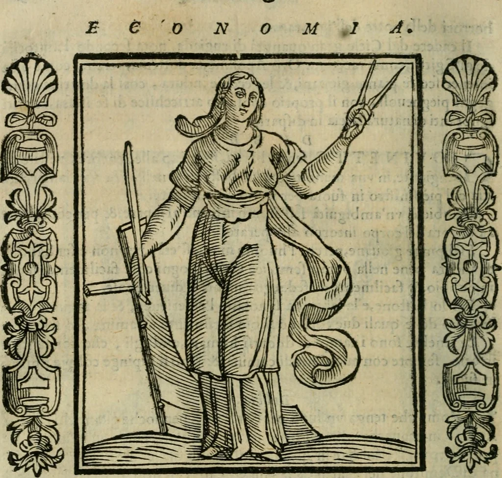 An illustration from Iconologia, ouero Descrittione d'imagini delle virtu', vitij, affetti, passioni humane, corpi celesti, mondo e sue parti., 1611, leaf 165