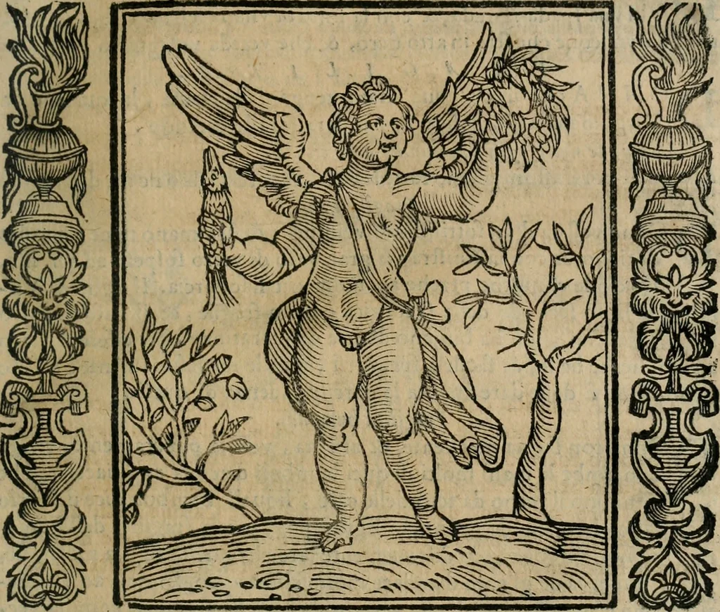 An illustration from Iconologia, ouero Descrittione d'imagini delle virtu', vitij, affetti, passioni humane, corpi celesti, mondo e sue parti., 1611, leaf 220