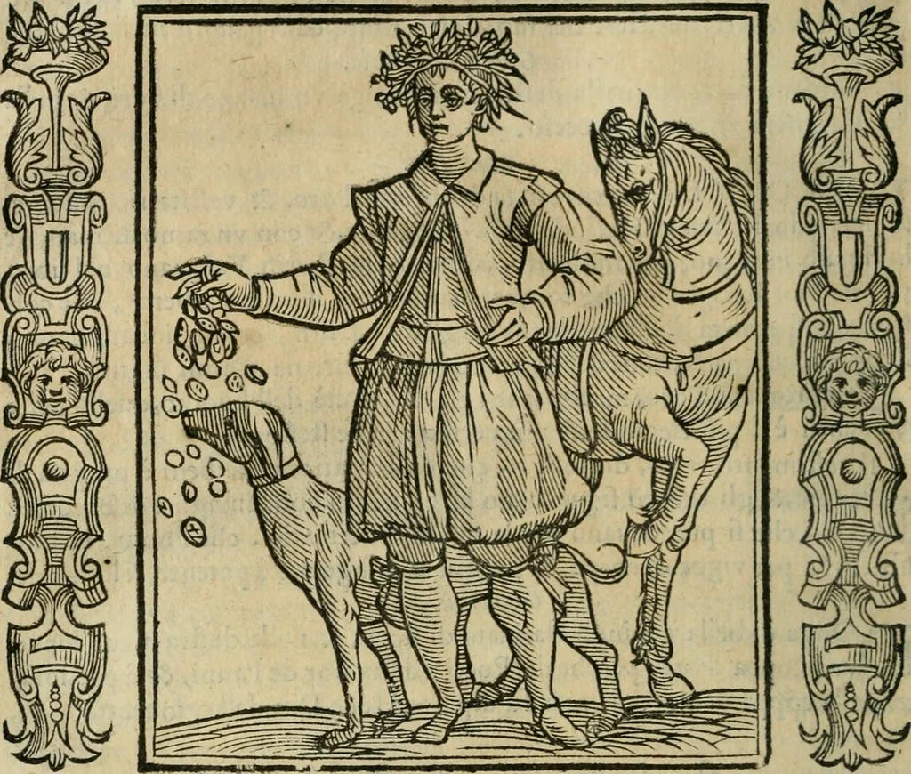 An illustration from Iconologia, ouero Descrittione d'imagini delle virtu', vitij, affetti, passioni humane, corpi celesti, mondo e sue parti., 1611, leaf 233