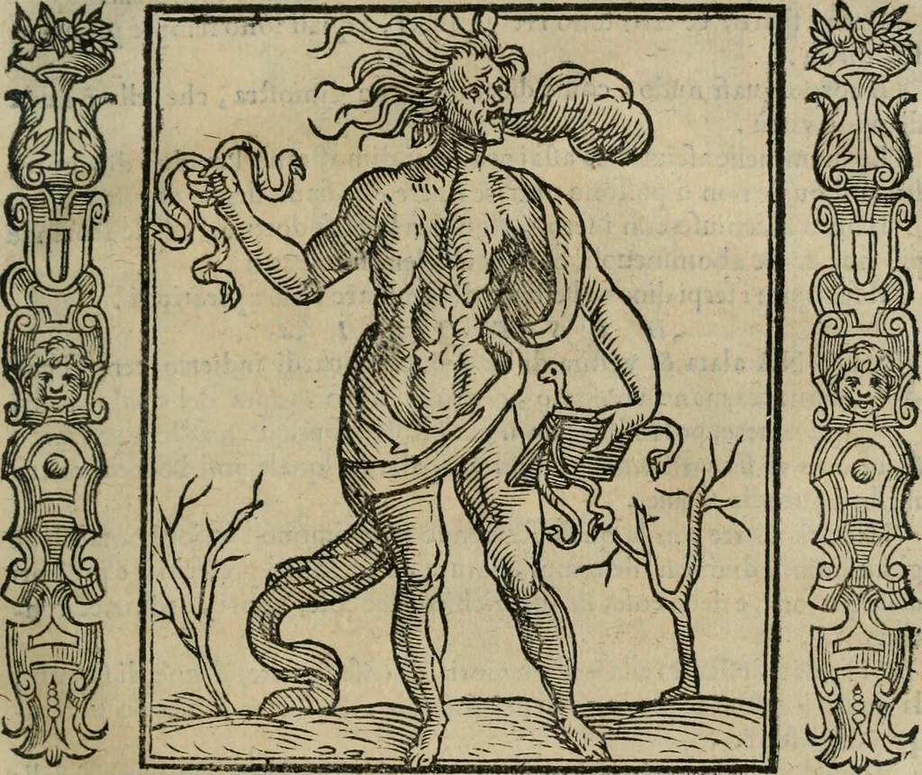 An illustration from Iconologia, ouero Descrittione d'imagini delle virtu', vitij, affetti, passioni humane, corpi celesti, mondo e sue parti., 1611, leaf 268