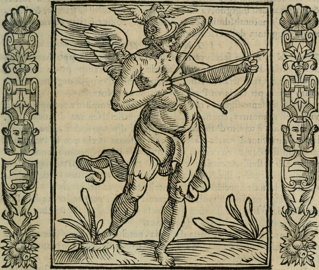 An illustration from Iconologia, ouero Descrittione d'imagini delle virtu', vitij, affetti, passioni humane, corpi celesti, mondo e sue parti., 1611, leaf 274