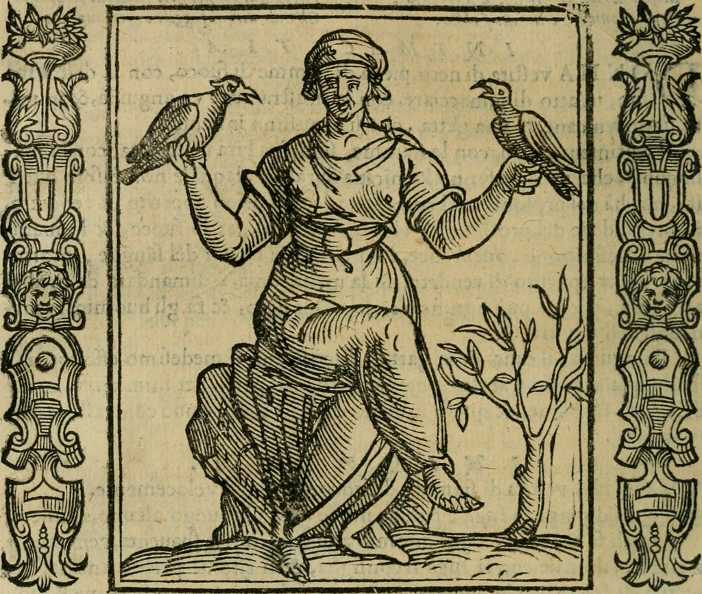 An illustration from Iconologia, ouero Descrittione d'imagini delle virtu', vitij, affetti, passioni humane, corpi celesti, mondo e sue parti., 1611, leaf 289
