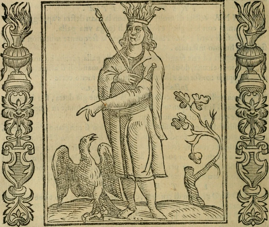 An illustration from Iconologia, ouero Descrittione d'imagini delle virtu', vitij, affetti, passioni humane, corpi celesti, mondo e sue parti., 1611, leaf 293
