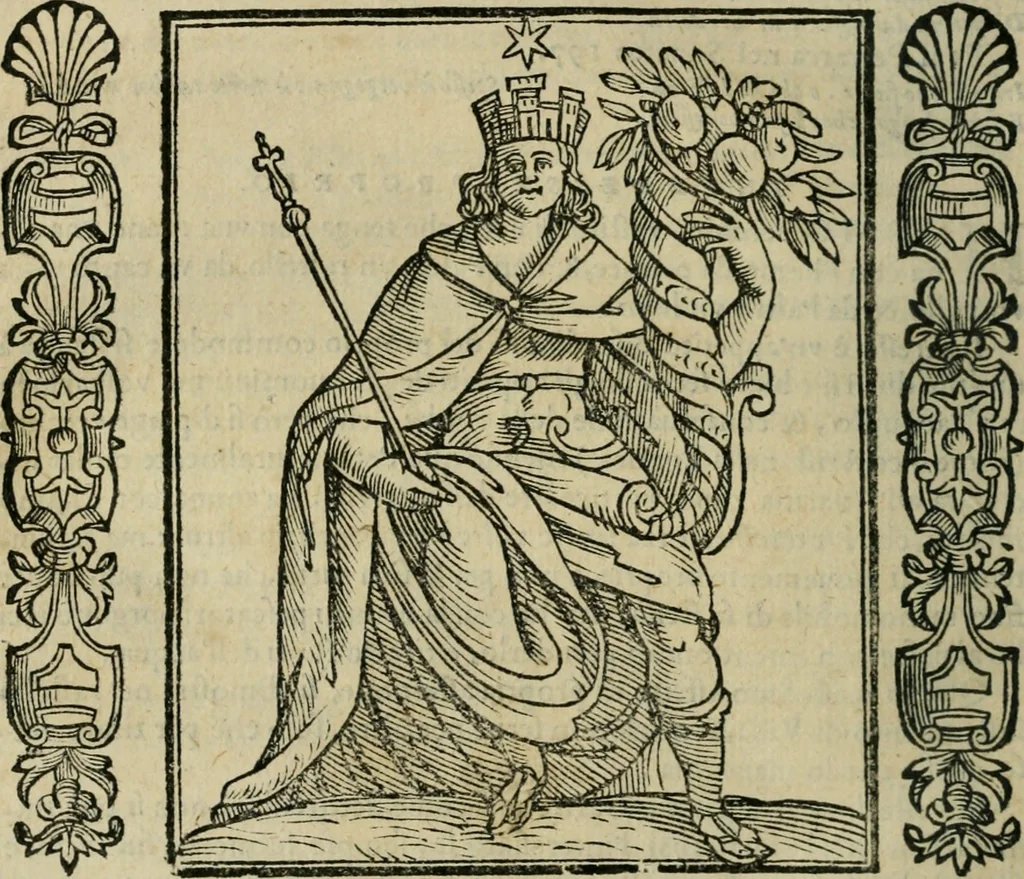 An illustration from Iconologia, ouero Descrittione d'imagini delle virtu', vitij, affetti, passioni humane, corpi celesti, mondo e sue parti., 1611, leaf 301