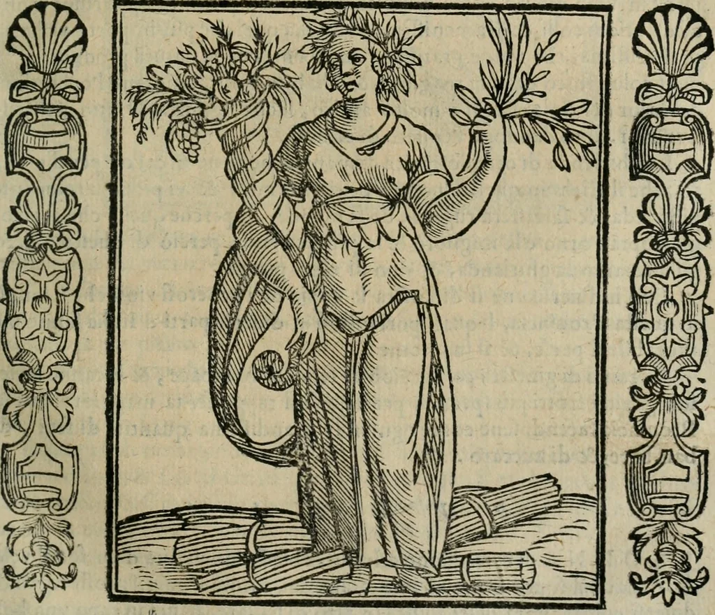 An illustration from Iconologia, ouero Descrittione d'imagini delle virtu', vitij, affetti, passioni humane, corpi celesti, mondo e sue parti., 1611, leaf 318