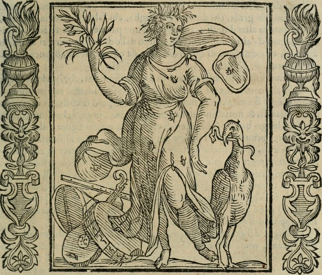 An illustration from Iconologia, ouero Descrittione d'imagini delle virtu', vitij, affetti, passioni humane, corpi celesti, mondo e sue parti., 1611, leaf 320