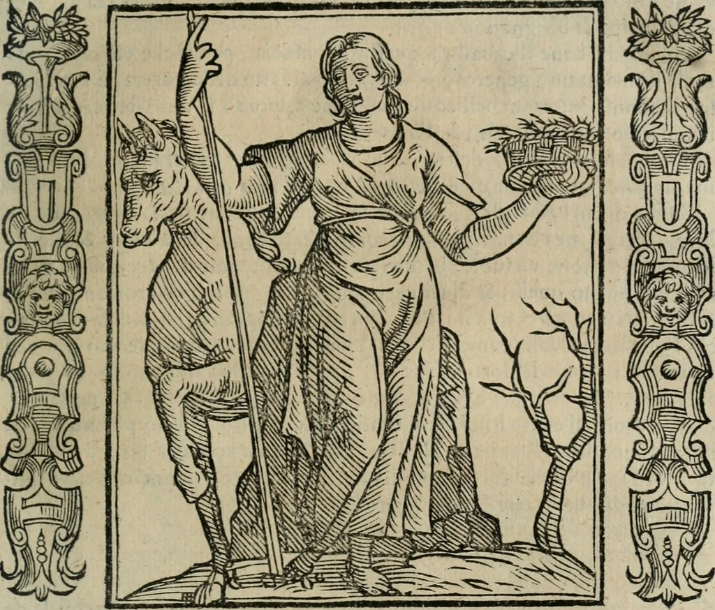 An illustration from Iconologia, ouero Descrittione d'imagini delle virtu', vitij, affetti, passioni humane, corpi celesti, mondo e sue parti., 1611, leaf 322