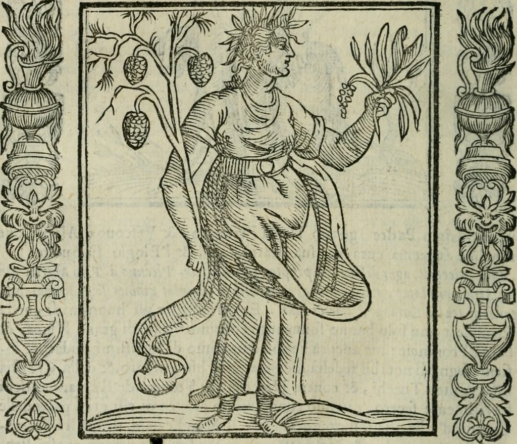 An illustration from Iconologia, ouero Descrittione d'imagini delle virtu', vitij, affetti, passioni humane, corpi celesti, mondo e sue parti., 1611, leaf 325
