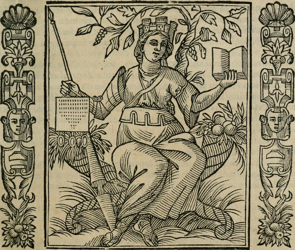 An illustration from Iconologia, ouero Descrittione d'imagini delle virtu', vitij, affetti, passioni humane, corpi celesti, mondo e sue parti., 1611, leaf 334