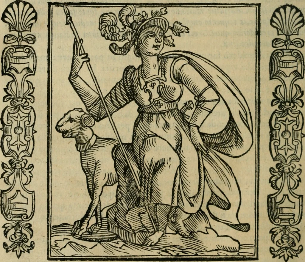 An illustration from Iconologia, ouero Descrittione d'imagini delle virtu', vitij, affetti, passioni humane, corpi celesti, mondo e sue parti., 1611, leaf 337