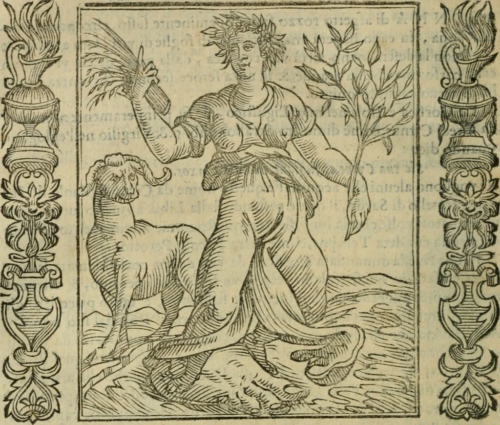 An illustration from Iconologia, ouero Descrittione d'imagini delle virtu', vitij, affetti, passioni humane, corpi celesti, mondo e sue parti., 1611, leaf 339