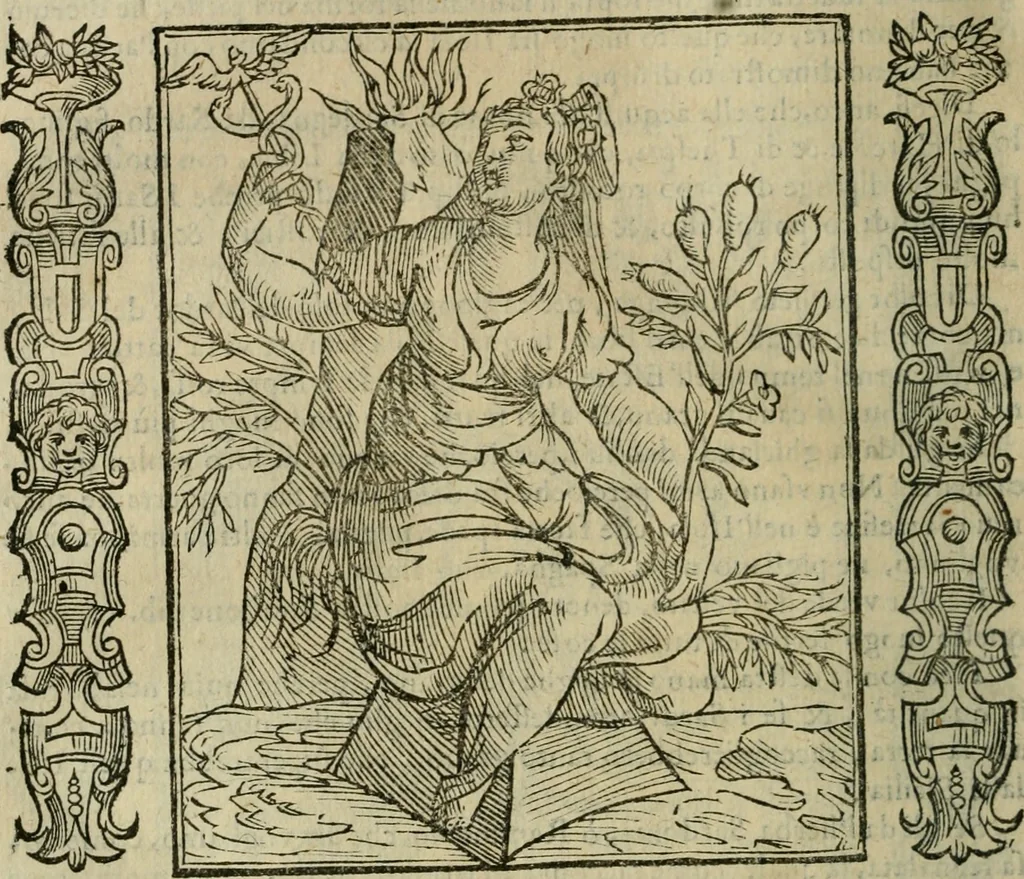 An illustration from Iconologia, ouero Descrittione d'imagini delle virtu', vitij, affetti, passioni humane, corpi celesti, mondo e sue parti., 1611, leaf 341