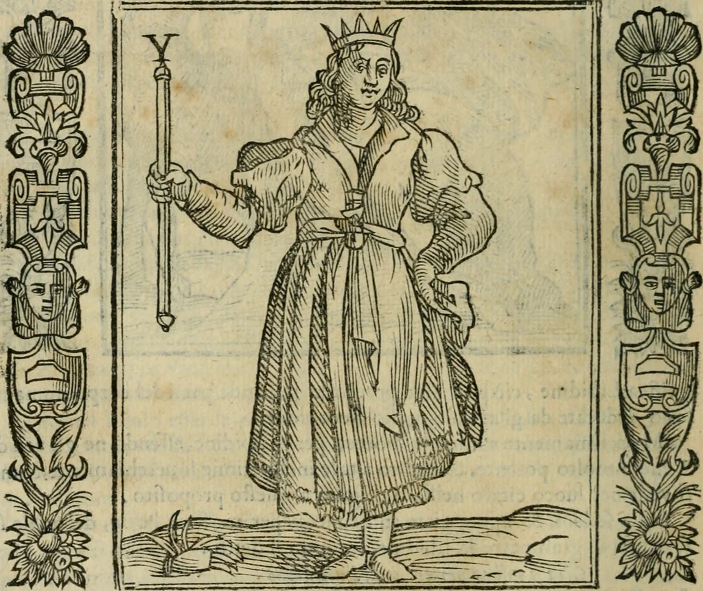 An illustration from Iconologia, ouero Descrittione d'imagini delle virtu', vitij, affetti, passioni humane, corpi celesti, mondo e sue parti., 1611, leaf 351