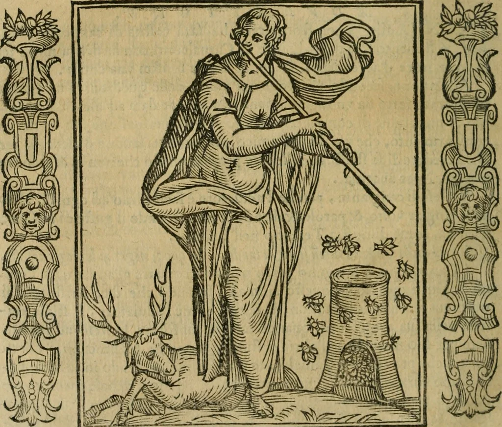 An illustration from Iconologia, ouero Descrittione d'imagini delle virtu', vitij, affetti, passioni humane, corpi celesti, mondo e sue parti., 1611, leaf 41
