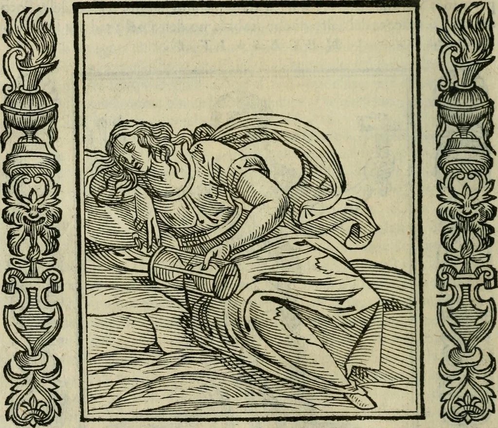 An illustration from Iconologia, ouero Descrittione d'imagini delle virtu', vitij, affetti, passioni humane, corpi celesti, mondo e sue parti., 1611, leaf 417