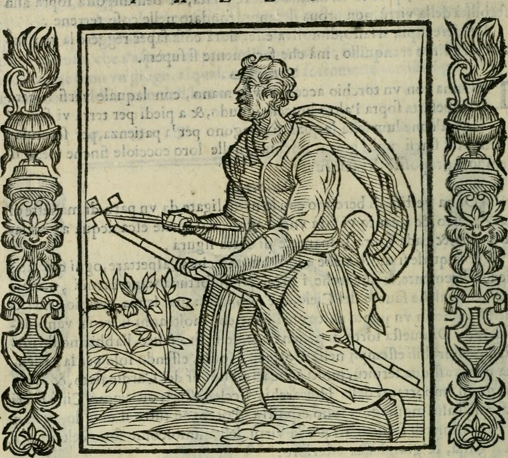 An illustration from Iconologia, ouero Descrittione d'imagini delle virtu', vitij, affetti, passioni humane, corpi celesti, mondo e sue parti., 1611, leaf 441