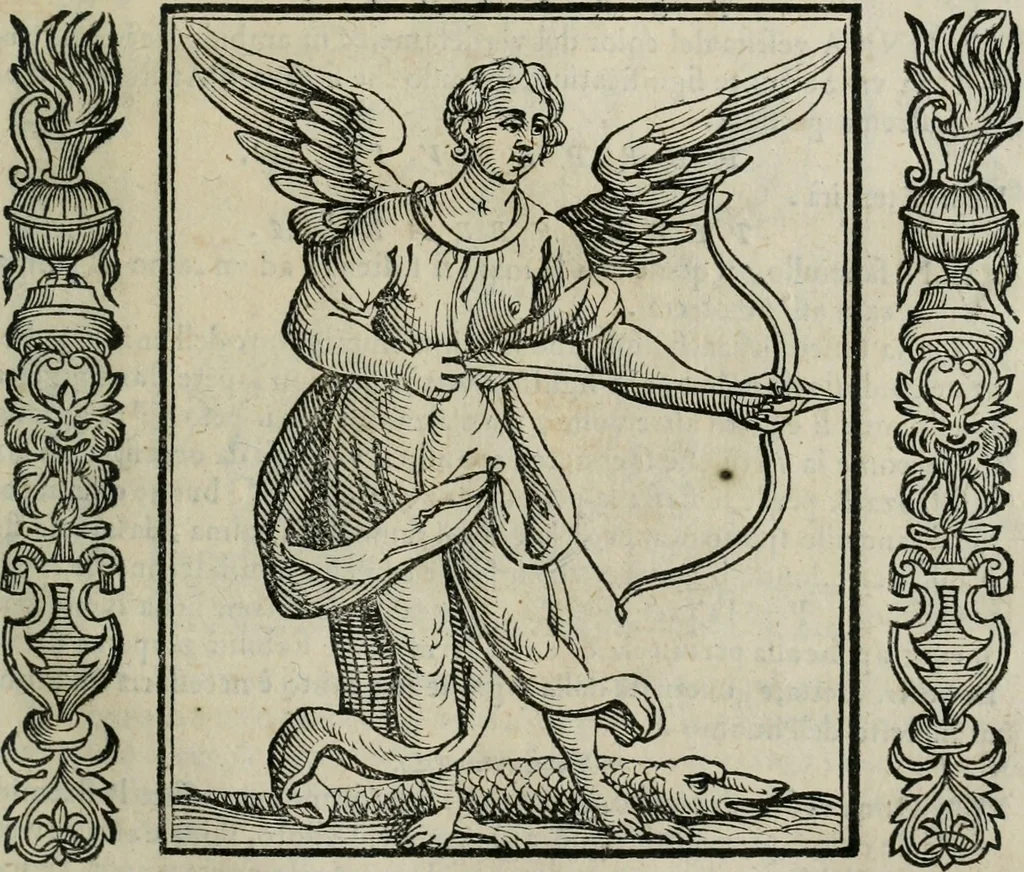An illustration from Iconologia, ouero Descrittione d'imagini delle virtu', vitij, affetti, passioni humane, corpi celesti, mondo e sue parti., 1611, leaf 452