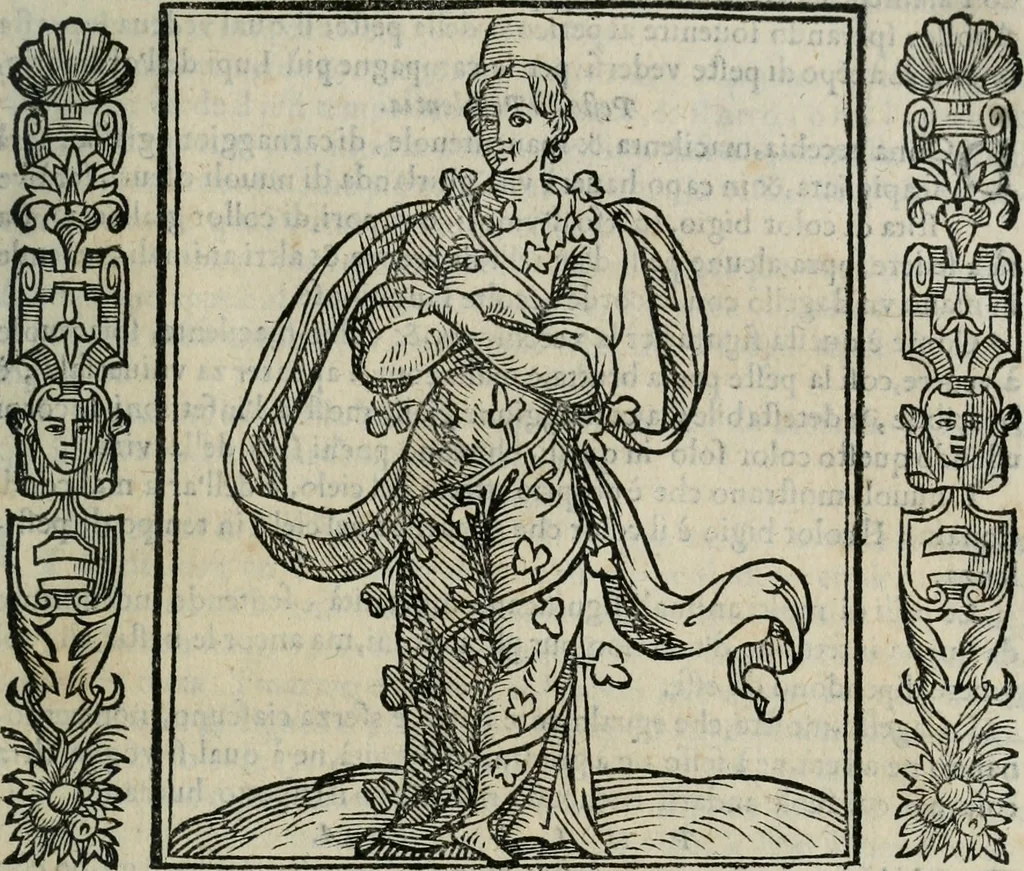 An illustration from Iconologia, ouero Descrittione d'imagini delle virtu', vitij, affetti, passioni humane, corpi celesti, mondo e sue parti., 1611, leaf 456
