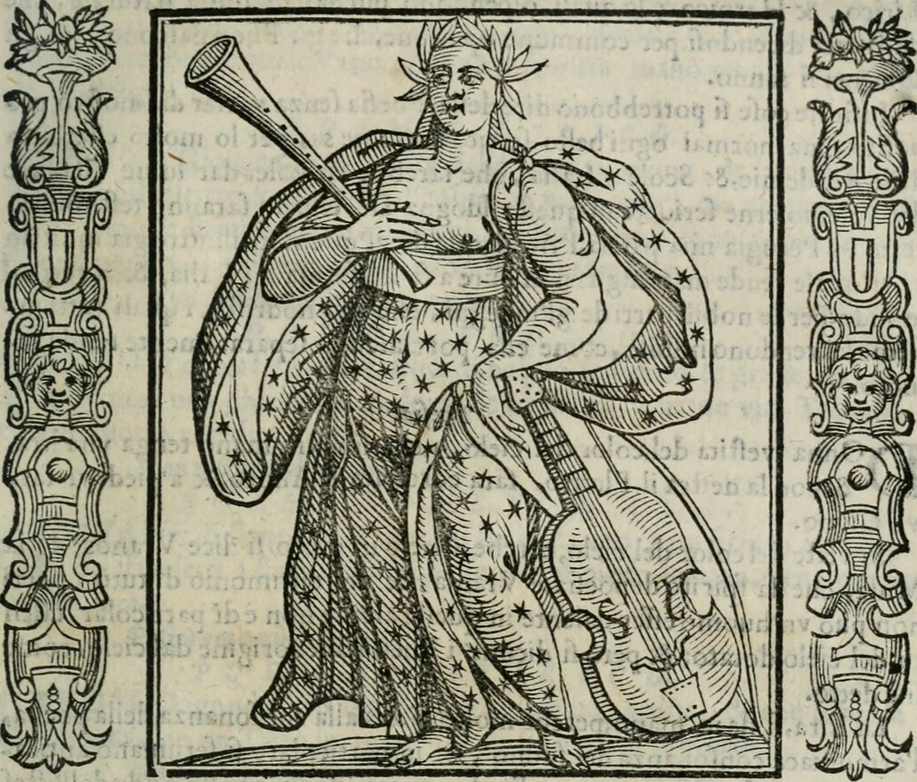An illustration from Iconologia, ouero Descrittione d'imagini delle virtu', vitij, affetti, passioni humane, corpi celesti, mondo e sue parti., 1611, leaf 466