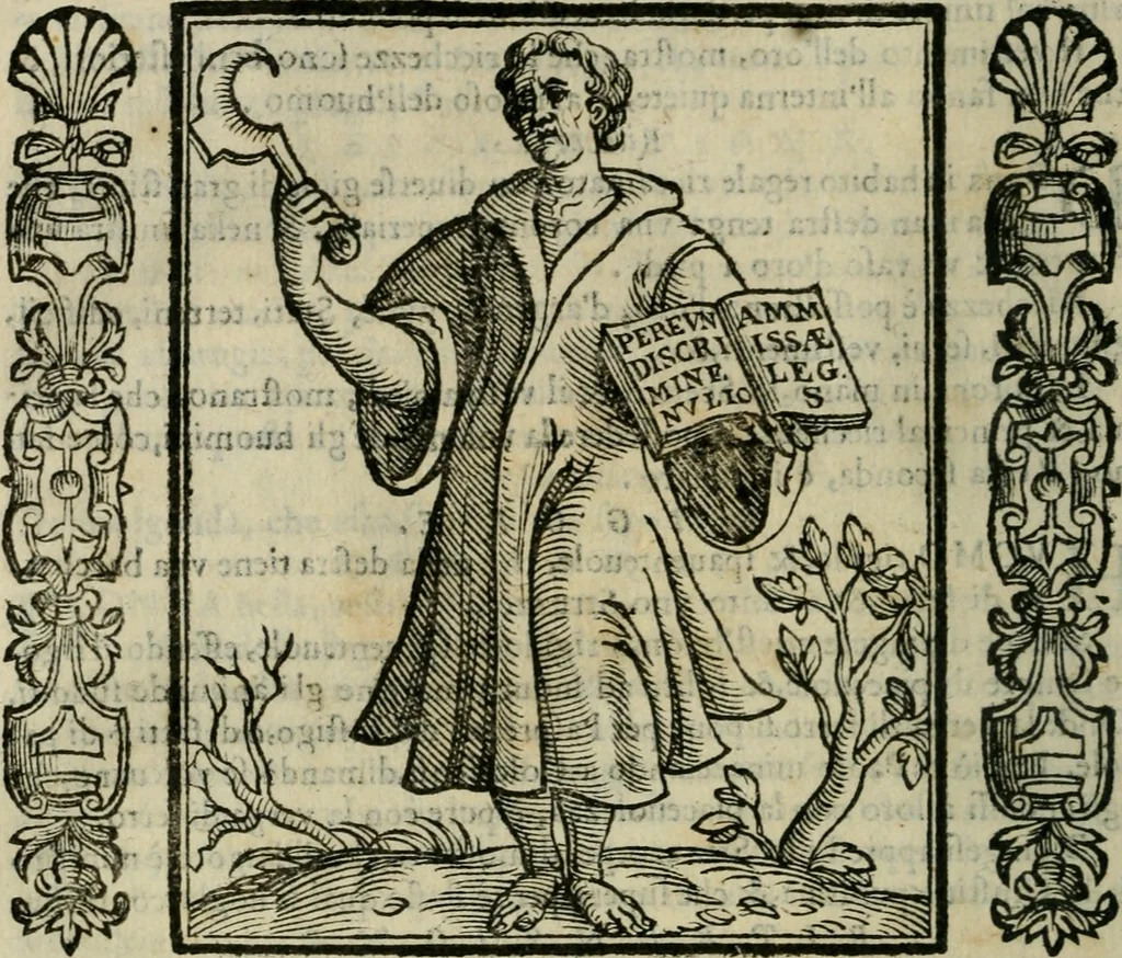An illustration from Iconologia, ouero Descrittione d'imagini delle virtu', vitij, affetti, passioni humane, corpi celesti, mondo e sue parti., 1611, leaf 497
