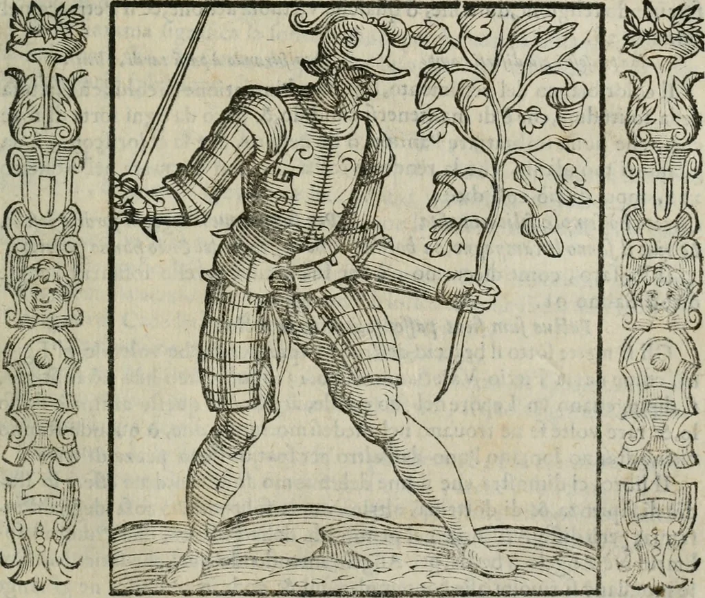 An illustration from Iconologia, ouero Descrittione d'imagini delle virtu', vitij, affetti, passioni humane, corpi celesti, mondo e sue parti., 1611, leaf 520