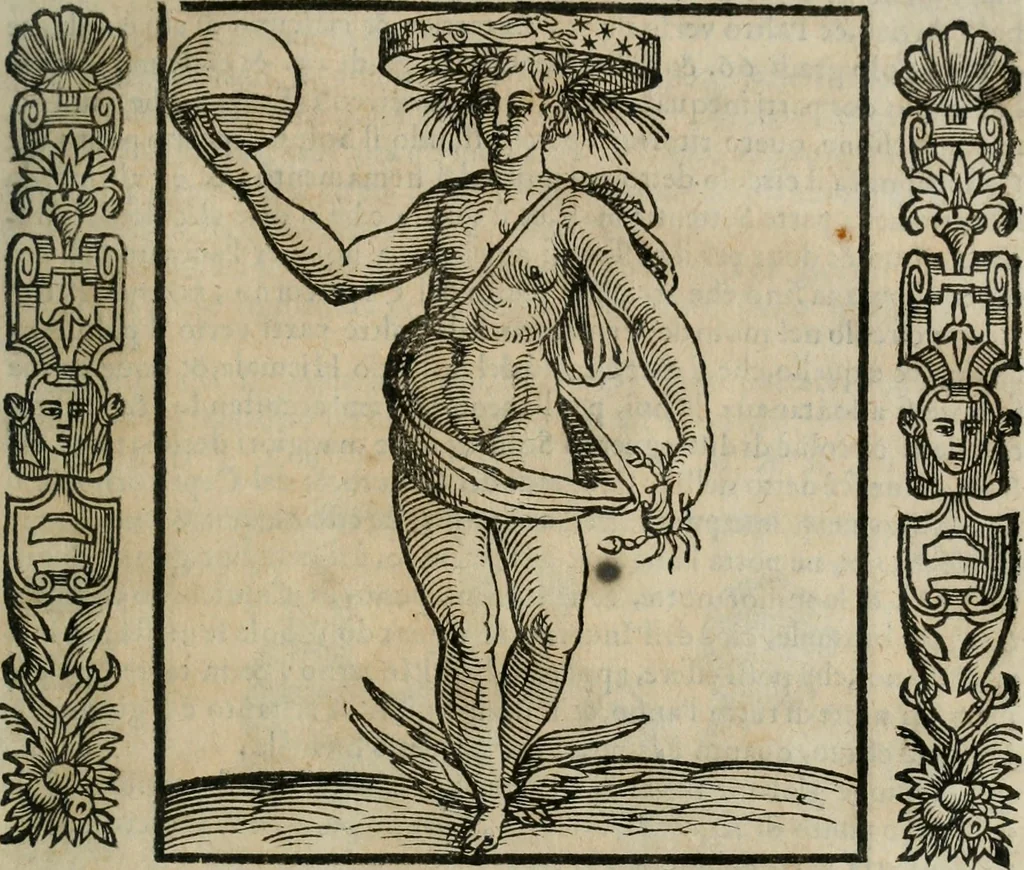 An illustration from Iconologia, ouero Descrittione d'imagini delle virtu', vitij, affetti, passioni humane, corpi celesti, mondo e sue parti., 1611, leaf 524