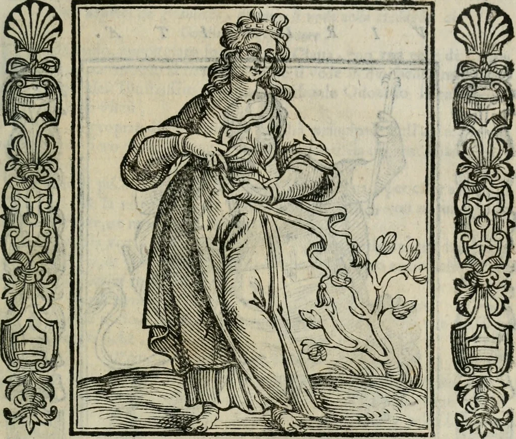 An illustration from Iconologia, ouero Descrittione d'imagini delle virtu', vitij, affetti, passioni humane, corpi celesti, mondo e sue parti., 1611, leaf 570