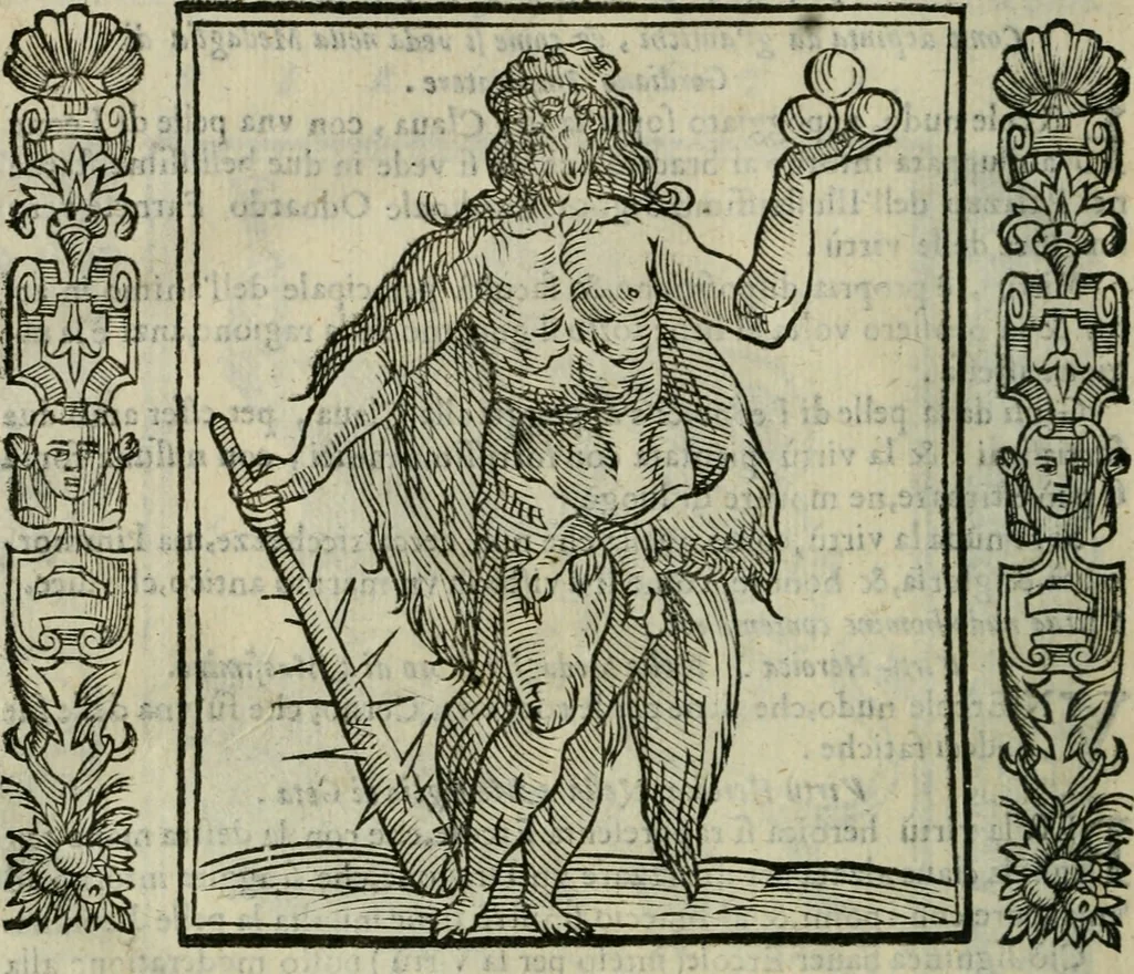 An illustration from Iconologia, ouero Descrittione d'imagini delle virtu', vitij, affetti, passioni humane, corpi celesti, mondo e sue parti., 1611, leaf 573